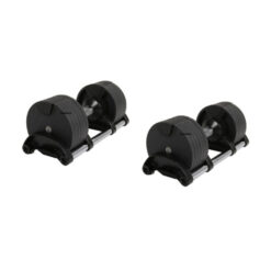 (2x32kg Adjustable Dumbbells) 2x 32KG Adjustable Dumbbells & Stand Rack home Gym