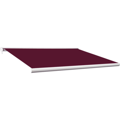 (4.5x3M, Wine Red) Greenbay Full Cassette Electric Remote Controlled Retractable Garden Patio Canopy Awning