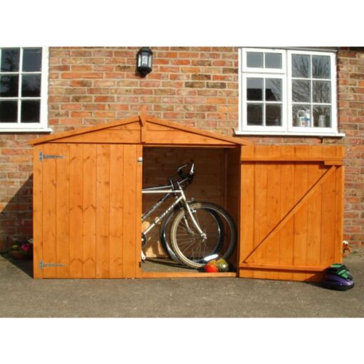 6 Ft. W x 3 Ft. D Shiplap Apex Wooden Bike Shed