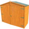 7 Ft. W x 3 Ft. D Overlap Apex Wooden Bike Shed