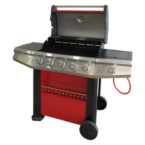 Ambrogina Dakota Fields 2 - Burner Free Standing Natural Gas Infrared Gas Grill with Side Burner