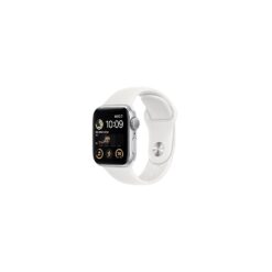 Apple Watch SE (2nd generation) (GPS, 40mm) Smart watch - Silver Aluminium Case with White Sport Band - Regular. Fitness & Sleep Tracker, Crash