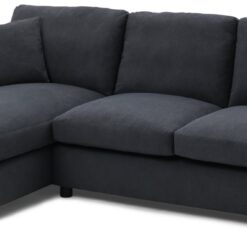 Argos Home Aleeza Fabric Left Hand Corner Sofa - Charcoal