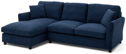 Argos Home Aleeza Fabric Left Hand Corner Sofa - Navy