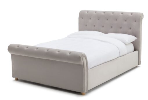 Argos Home Harrogate Kingsize Ottoman Fabric Bed - Silver