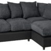 Argos Home Harry Fabric Right Hand Corner Sofa-Charcoal