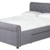 Argos Home Newbury Kingsize 2 Drawer Fabric Bed Frame - Grey