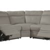 Argos Home Paolo Leather Mix Power Recliner Corner Sofa-Grey