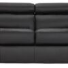 Argos Home Valencia Leather 3 Seater Sofa - Black