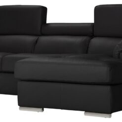 Argos Home Valencia Right Hand Corner Chaise Sofa - Black