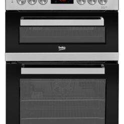 Beko KDC653S 60cm Double Oven Electric Cooker - Silver