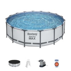 Bestway 16ft x 48inch Deep Swimming Pool Steel Pro Max Above Ground