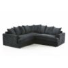 (Black) Ferguson Symmetrical 5 Seater Corner Sofa