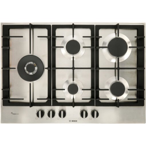 Bosch PCS7A5B90 Serie 6 Built In 75cm 5 Burners Gas Hob Stainless Steel
