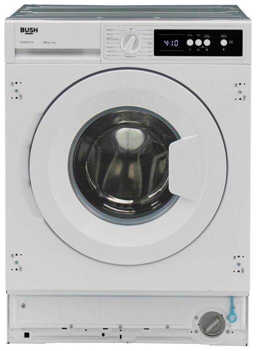 Bush WMSAEINT712W 7KG 1200 Spin Integrated Washing Machine