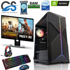 Fast Gaming PC Computer Bundle Intel Quad Core i7 16GB 1TB NVIDIA GT 730 Windows10