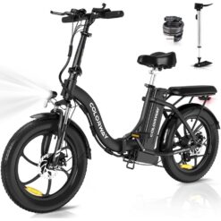 (HITWAY E bike Electric Bike 20"Fold Bike City Bike,250 W/36 V/11.2AH, Variable Speeds(with Saddle Bag)) HITWAY Electric Bike 20" Fold Bike, Ebike Cit