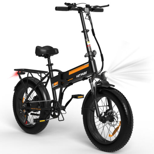 HITWAY EBike,20" Fold Bike with 250W Motor,up35-90KM