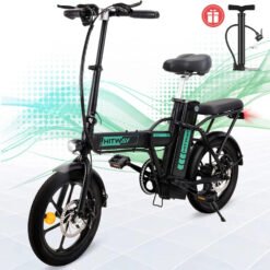 HITWAY Electric Bike E Bike Foldable City Bikes 8.4Ah Battery, 250W Motor, Assist Range Up to 35-70Km