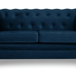 Habitat Chesterfield Velvet 2 Seater Sofa - Blue