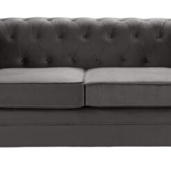 Habitat Chesterfield Velvet 2 Seater Sofa - Charcoal