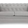 Habitat Chesterfield Velvet 2 Seater Sofa - Light Grey