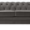 Habitat Chesterfield Velvet 3 Seater Sofa - Charcoal