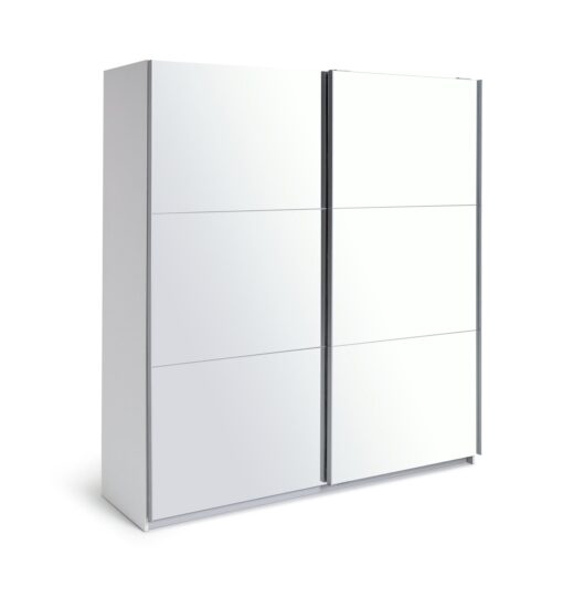 Habitat Holsted Mirrored Large Sliding Wardrobe - White