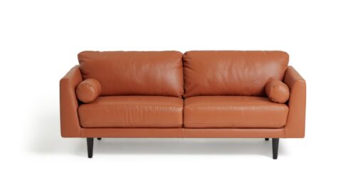 Habitat Jackson Leather 3 Seater Sofa - Tan