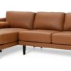 Habitat Jackson Leather Left Corner Chaise Sofa - Tan