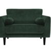 Habitat Jacob Fabric Cuddle Chair - Emerald Green