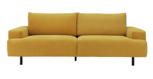 Habitat Julien Fabric 3 Seater Sofa - Yellow
