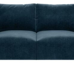 Habitat Julien Velvet 2 Seater Sofa - Navy Blue