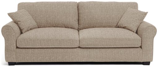 Habitat Lisbon Fabric 4 Seater Sofa - Stone