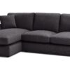 Habitat Lisbon Fabric Left Hand Corner Chaise Sofa- Charcoal