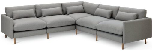 Habitat Paola Modular 5 Seater Corner Sofa Set - Grey