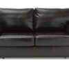 Habitat Salisbury Leather 2 Seater Sofa Bed - Chocolate