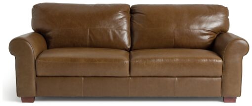 Habitat Salisbury Leather 4 Seater Sofa - Tan