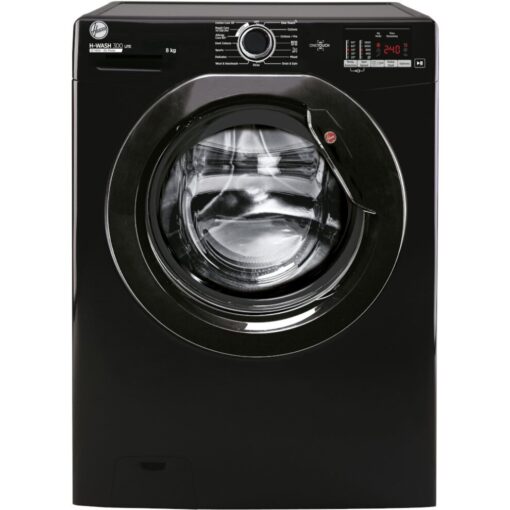 Hoover H3W 582DBBE Washing Machine - 8kg - 1500 rpm - Black - Freestanding - H3W582DBBE