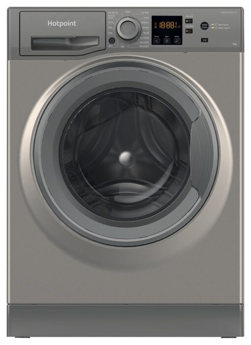 Hotpoint NSWM945CUKN 9KG 1400 Spin Washing Machine Graphite