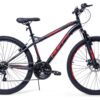 "Huffy 27.5"" Wheel Size Extent Unisex Adults Bike - Black/Red"