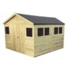 Keitez 10 ft. W x 20 ft. D Solid Wood Garden Shed