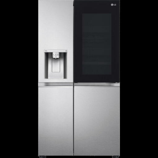 LG InstaView ThinQ GSXV90BSAE Wifi Connected American Fridge Freezer - Stainless Steel