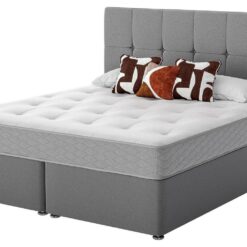 Sealy Newman Support Superking Divan Bed - Grey