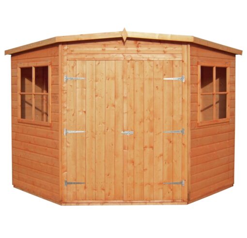 Shire Wooden Shiplap 2 Glazed Windows Shed - 7 x 7ft