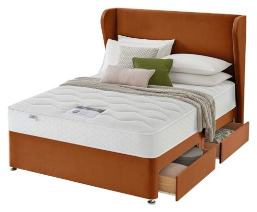 Silentnight Double Eco 4 Drawer Divan Bed - Amber