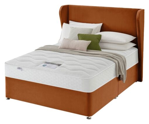 Silentnight Kingsize Memory Divan Bed - Amber