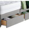 Silentnight Knightly Superking 4 Drawer Divan Bed- Grey