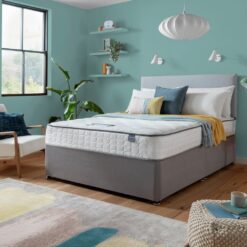 Silentnight Middleton Double Comfort Divan Bed - Grey