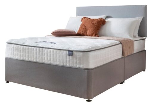 Silentnight Middleton Double Memory Divan Bed - Grey